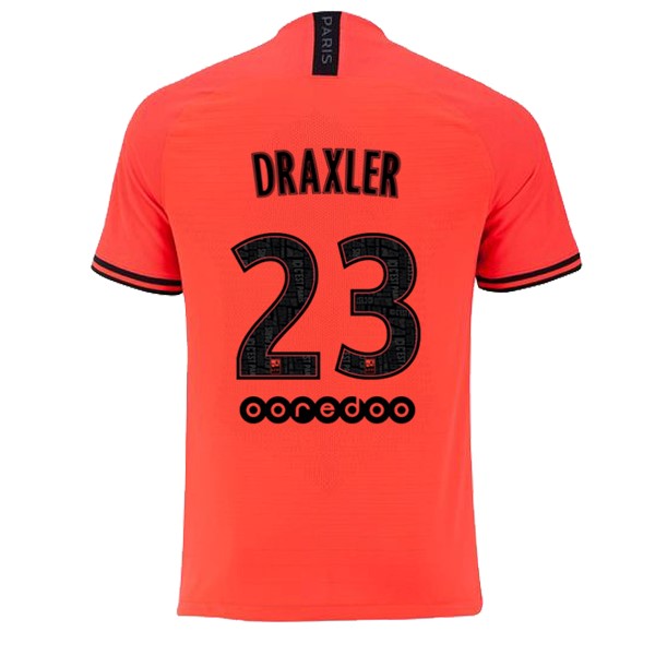 JORDAN Camiseta Paris Saint Germain NO.23 Draxler Replica Segunda Ropa 2019/20 Naranja